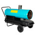 Tun de caldura Detoolz 30 kW, cos evacuare, combustibil motorina, capacitate rezervor 55L, cu roti